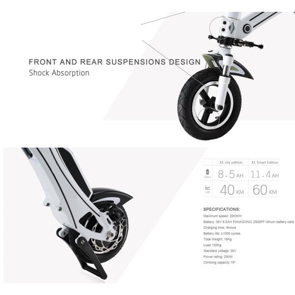 Light Weight Foldable Electric Bicycle with Seat , Electric Bike Kit Lithium Battery