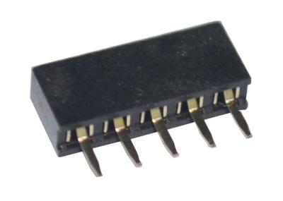 do conector fêmea do encabeçamento do passo de 2mm única fileira 5 Pin Black Straight Type