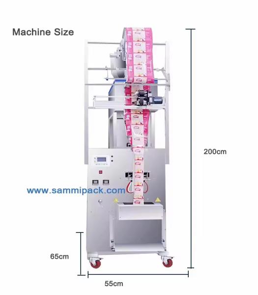 Machine d'ensachage automatique de haricots, riz et sel de 1 kg