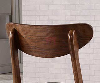 Классическая изогнутая задняя древесина обедая стулья с мебелью кожаных мест коммерчески крытой