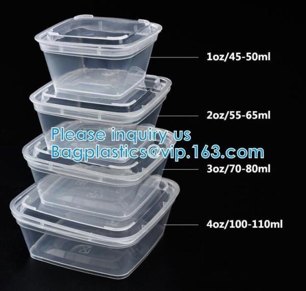 Sauce cup, Chutney pot, Slime Storage Container, Box With Lids, Kitchen Organizer, Baking Jelly Dessert Cup