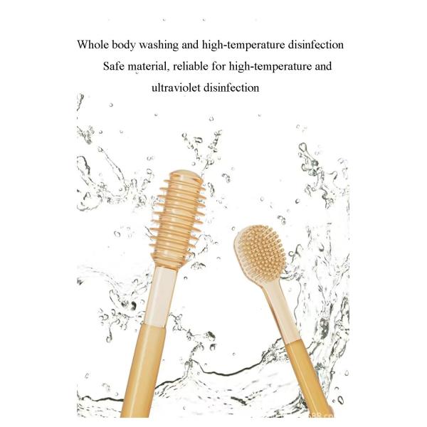 Детская зубная щетка Детская зубная щетка Устная чистка Зубная щетка Мягкая шерсть Язык покрытие Зубная щетка