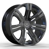 Ruedas negras hiper personalizadas forjadas de 1 pieza de monobloque para llantas de vehículos Range Rover
