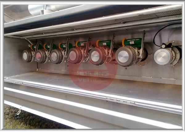 Vapor Recovery Gas Tank Semi Trailer , 10000 Gallon Oil Tank Trailer 5mm Vessel