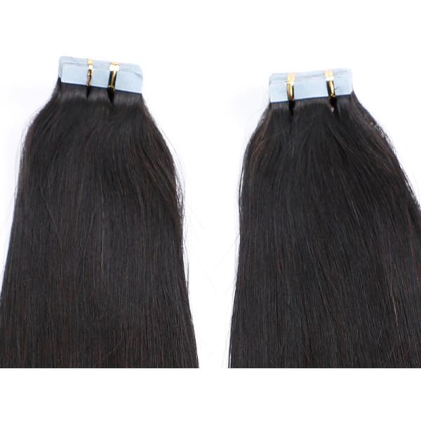 10A Grade Tape In Human Hair Extensions , Unprocessed Brazilian Tape In Hair Extensions