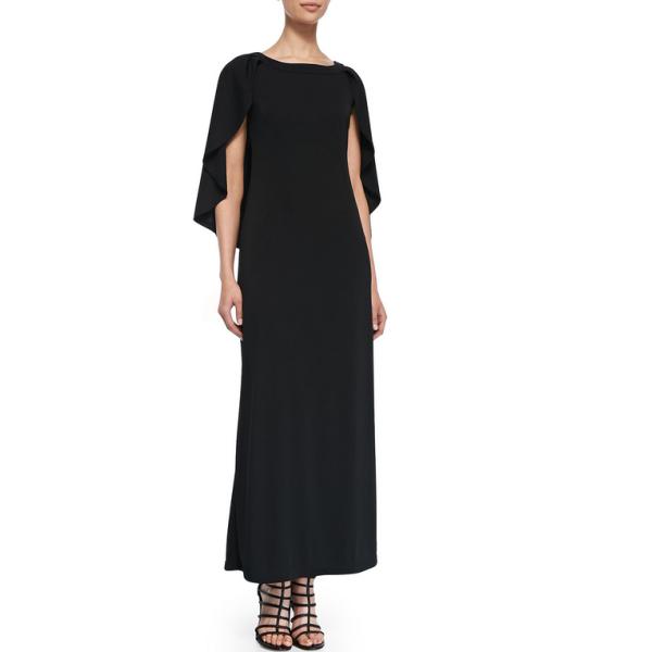 Cape Long Jersey Dress