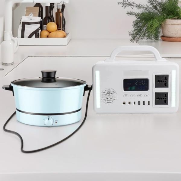 300 Вт солнечная портативная электростанция 220 Вт переменный ток выходной перезаряжаемый LifePO4 аккумулятор для кемпинга на открытом воздухе