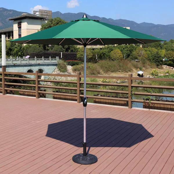 Aluminum Frame Leisure Outdoor Garden Patio Beach Umbrella Canopy with Middle Pole