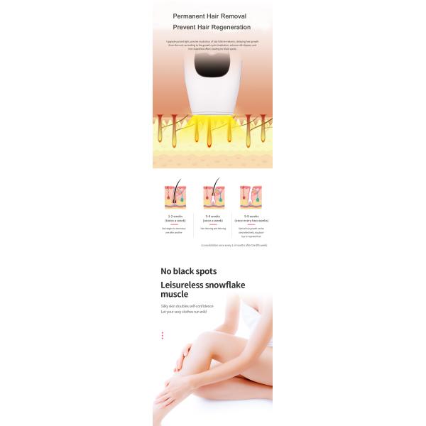 Home Use Handheld Laser Hair Removal Machine Professional White Color