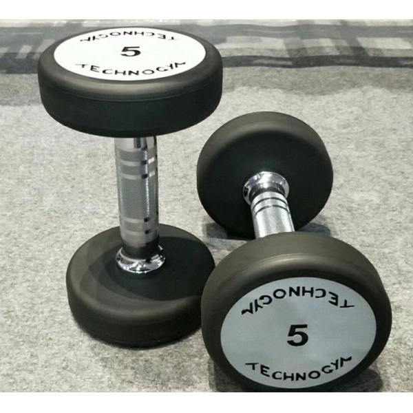Fitness Equipment Strength Training Indoor Free Weights Rubber Round Dumbbell Set