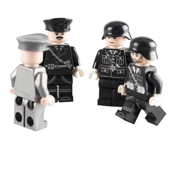 Children gifts WW2 military mini figures German ranker eight officers soldiers building blocks