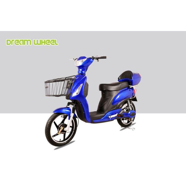 Blue Pedal Assisted Electric Scooter , 18
