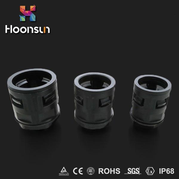 Silicone Rubber Flexible Nylon Cable Gland For Hose Fitting / Waterproof Union Pipe Rubber Seal​