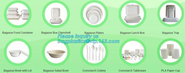 Fully Renewable Unbleached Wheatstraw and Sugarcane Fibers Takeout Containers,Biodegradable lamination oil cut resistant
