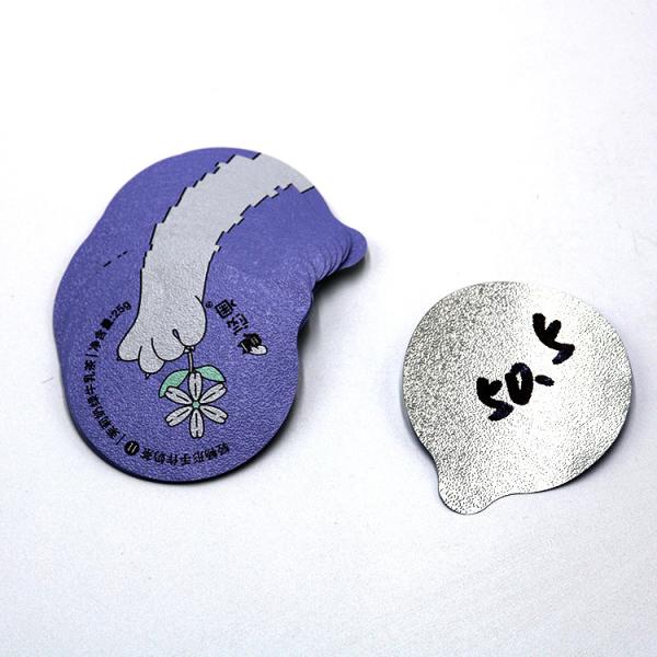 ODM Yogurt Die Cut Lid Peelable 22mm Alu Foil Lid