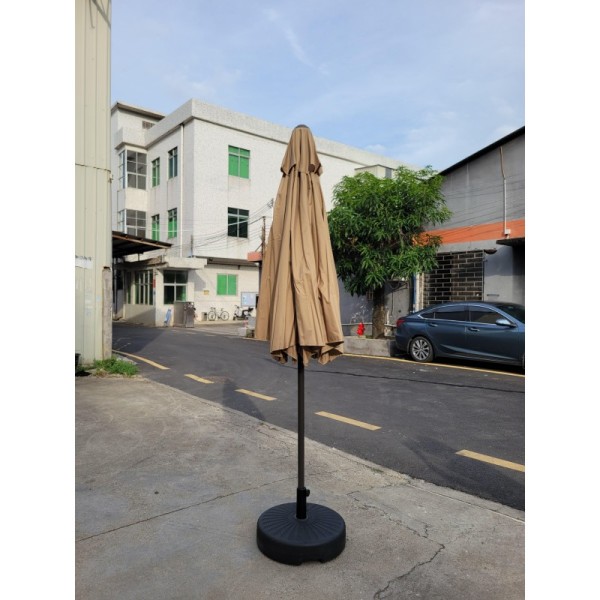 Outdoor Patio Center Pole Umbrella, Waterproof Garden Parasol