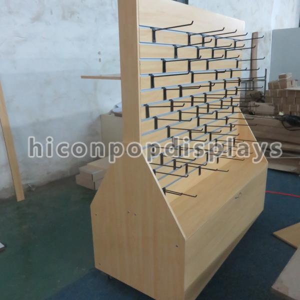 Painting Wooden Display Racks , Wall Mounted Display Shelves