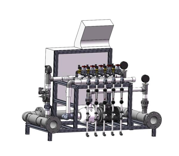 10 Inches Screen Automatic Fertigation Machine High Precision For Water Soluble Fertilizer