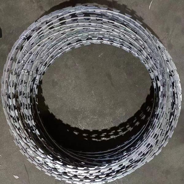 Various Good Quality  Coating Hot Dipped Galvanized Cbt-65 Iron Wire Material Barbed Razor Wire