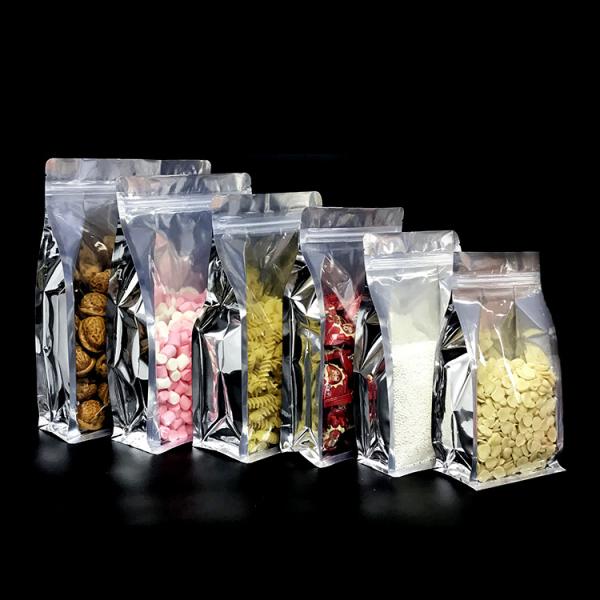 Amazon Wholesale Flat Bottom Custom Print Plastic Bag, China Manufacturer Flat Bottom Flour Packaging Bag