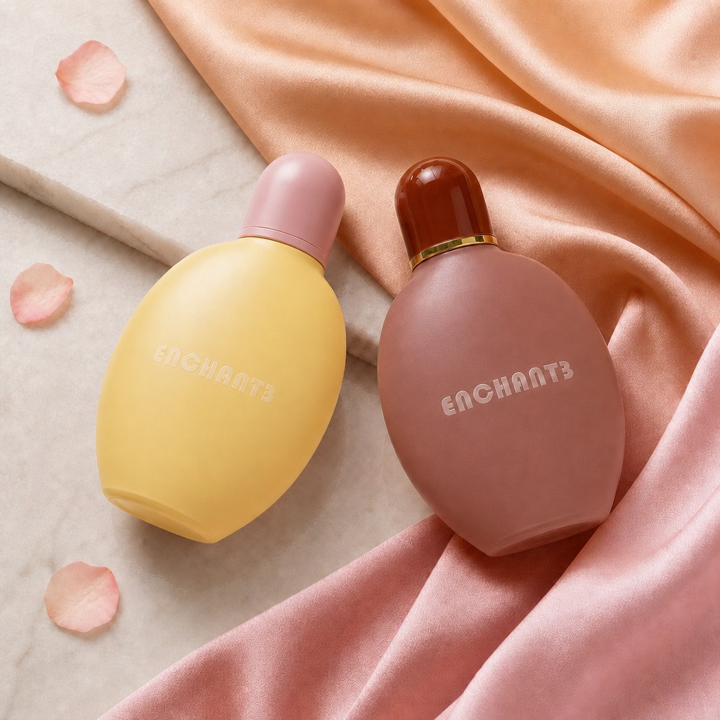 120ml Glass Perfume Bottles Oval Shape Empty Dome Cap Spray Crimp Neck