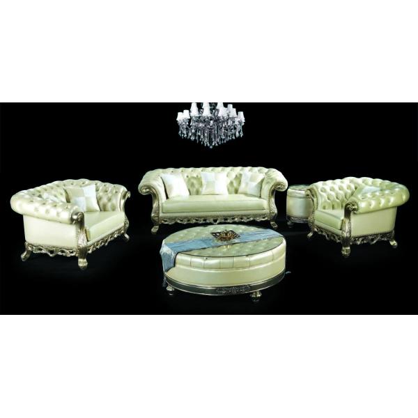 5 Piece Maharaja Luxury Living Room Furniture European French Wood Carving Sofa Set