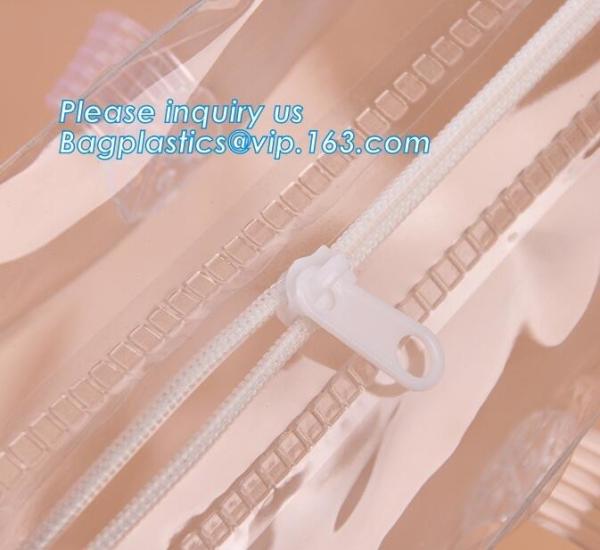 OEM Zippered Blanket Organizer Storage Bag Large PVC Quilt Bag, Vinyl Bags With Handles Clear Makeup Set PVC Zipper Bag