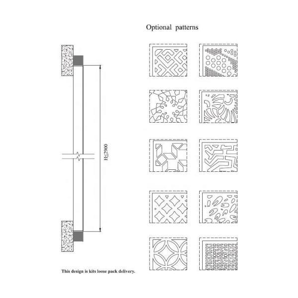Aluminum 80% 2140mmx3300mm Seamless Curtain Wall