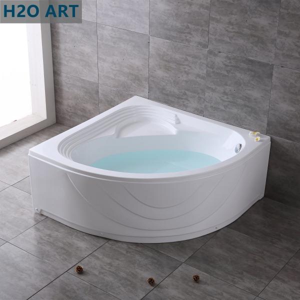 Leg Tubs Structure Acrylic Corner Bathtub with Removable Panel and Skirt Disassembled