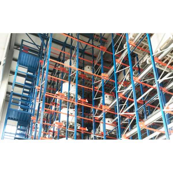 Two Way Radio Shuttle Racking and Stacker Crane Floor Supported SRM Storage And Retrieval Machine ASRS Automatic Storage And Retrieval System