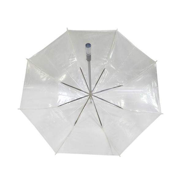 Clear Canopy Umbrella for Rain Fiberglass Ribs and Customized Design 23 Inches with Aluminum Shaft