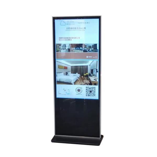 75 43 55 Inch Indoor Totem Kiosk Display Digital Signage and Displays Writing Method Pen/Finger Touch 4K Ultra HD Resolution
