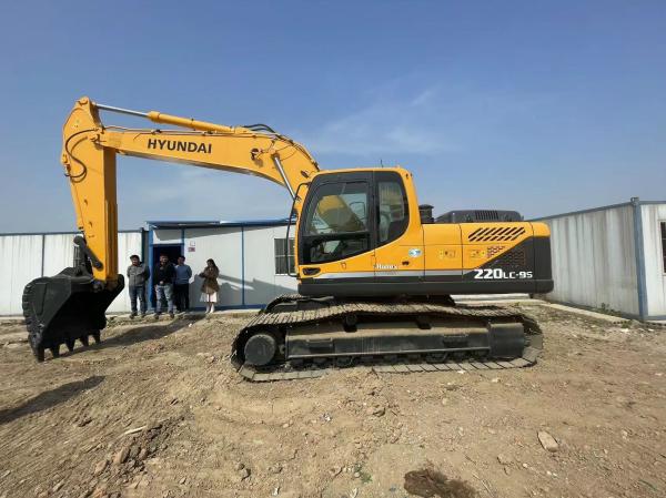 Korean 22ton Used Hyundai Excavators 220 Heavy Hydraulic Backhoe Original