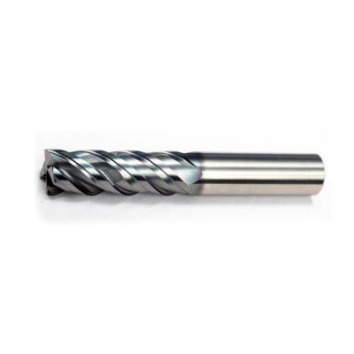 4- Flute Unequal Pitch Flattened Carbide Flat End Mill UM - 4E - D4.0S AITiN Coated