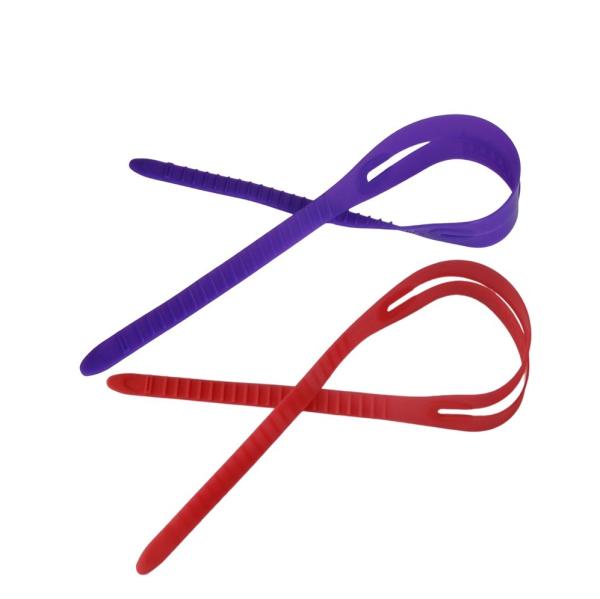 Tamanho padrão Banda de silicone roxo ajustável personalizada Óculos de natação Faixa de cabeça