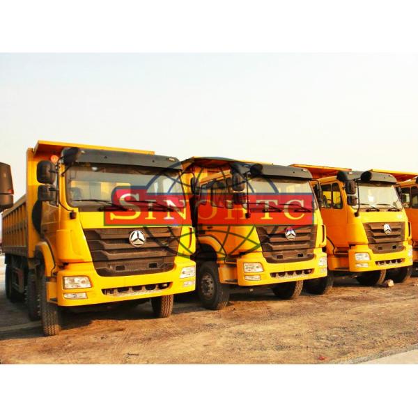 Heavy Duty Automatic Transmission Dump Truck MAN Engine Three Axles