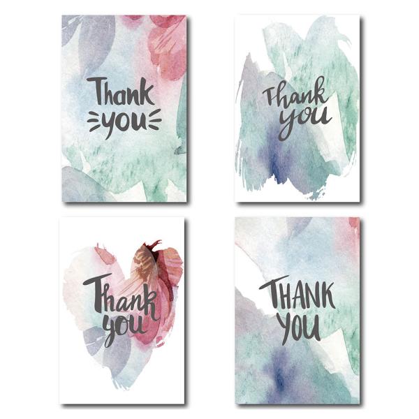 Tarjeta de bodas de diseño colorido Acuarela pintura al óleo Tarjeta postal con impresión offset