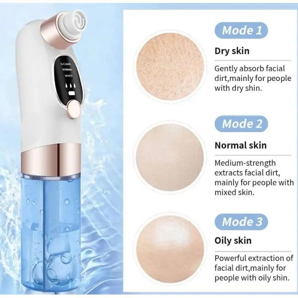 Micro eléctrico pequeño ciclo de agua de burbujas Vacuo Blackhead Remover Nosa de belleza Facial de limpieza de poros