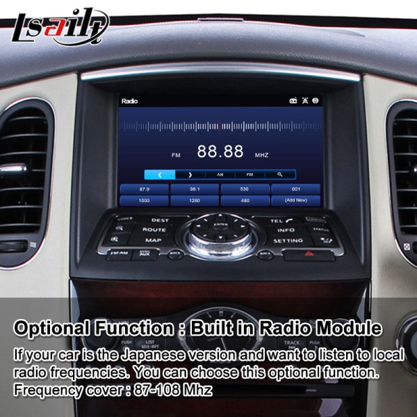 Lsailt Android Carplay Multimedia Screen for 2008-2017 Infiniti EX25 EX35 EX37 EX30d EX QX50