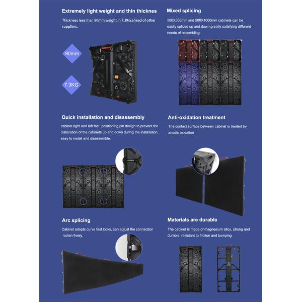 HD P2.6 Крытый светодиодный дисплей 1515 Pure Black SMD LED Тип High Grey Scale