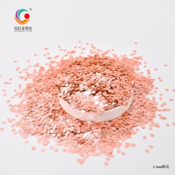 Hexagonal Crystal Metallic Cosmetic PET Glitter Powder 3D Mix Sequin Craft Leather Silkscreen