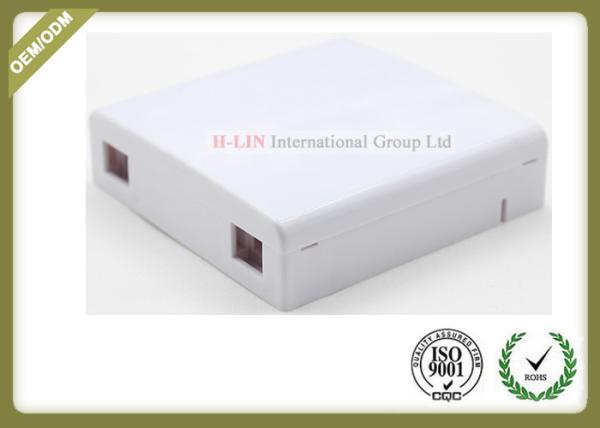 Optical Socket FTTH Distribution Terminal Box Wall Plate Outlets 2 Port