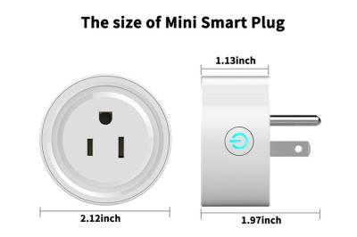FCC esperto padrão do soquete da tomada dos E.U. 250v 10A Wifi compatível com Alexa Google
