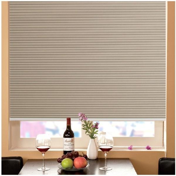 Windows Honeycomb Shades Manual Cord with Pleated Venetian