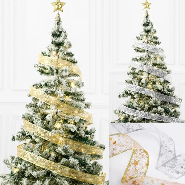 Fairy String Lights Waterproof 40 LED 4m Copper Wire Ribbon Bows Lights for Party Weddings Holiday Christmas Tree Decorations