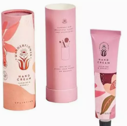 Recycled Cardboard Packaging Cylinders 600GSM 900GSM Kraft Paper Tube Box