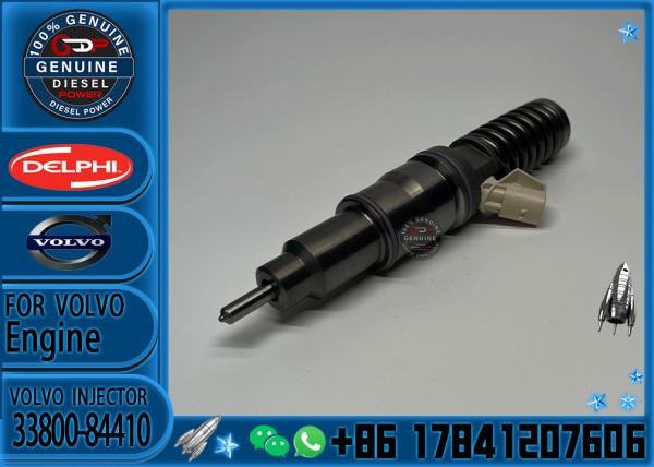 Inyector común 33800-84400 del carril 33800-84410 3380084400 BEBE4C09101 para el motor diesel del camión D6CB de Hyundai