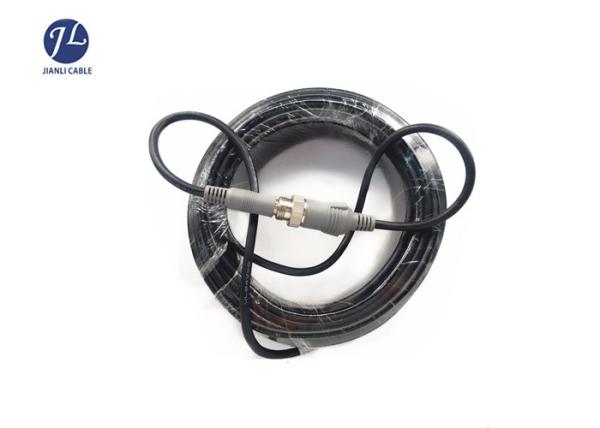 IP67 Waterproof 6 Pin Mini Din Extension Cable For Rearview Camera Kit
