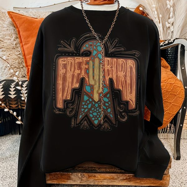 Black Digital Printing Women Tops Fall Winter Custom Letter Print Womens Zip Up Sweater