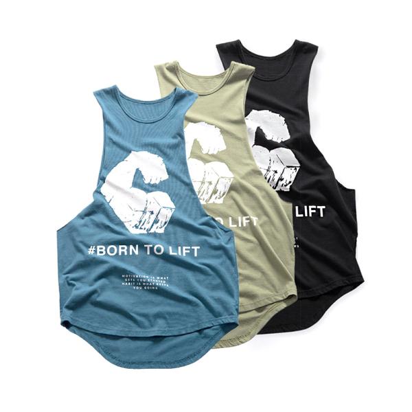 Personalized Mens Workout Tank Tops Bodybuilding Wear XS-4XL Size